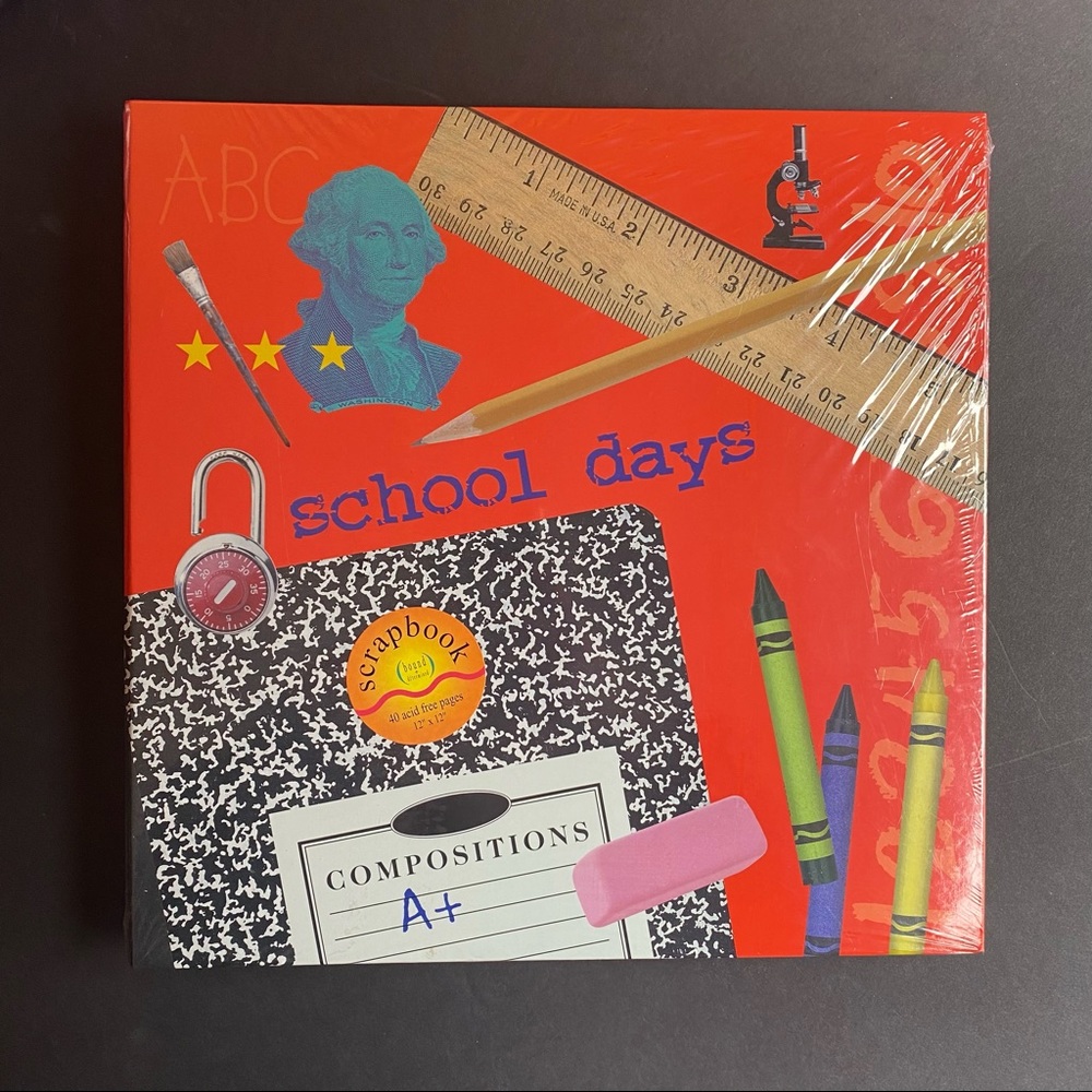 Bound & d/termined School Days Scrapbook 12x12” 40 Pages